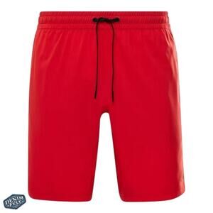 Reebok Mens Red Workout Ready Athletic Lightweight Shorts w/ Pockets | NEW/NWT!!